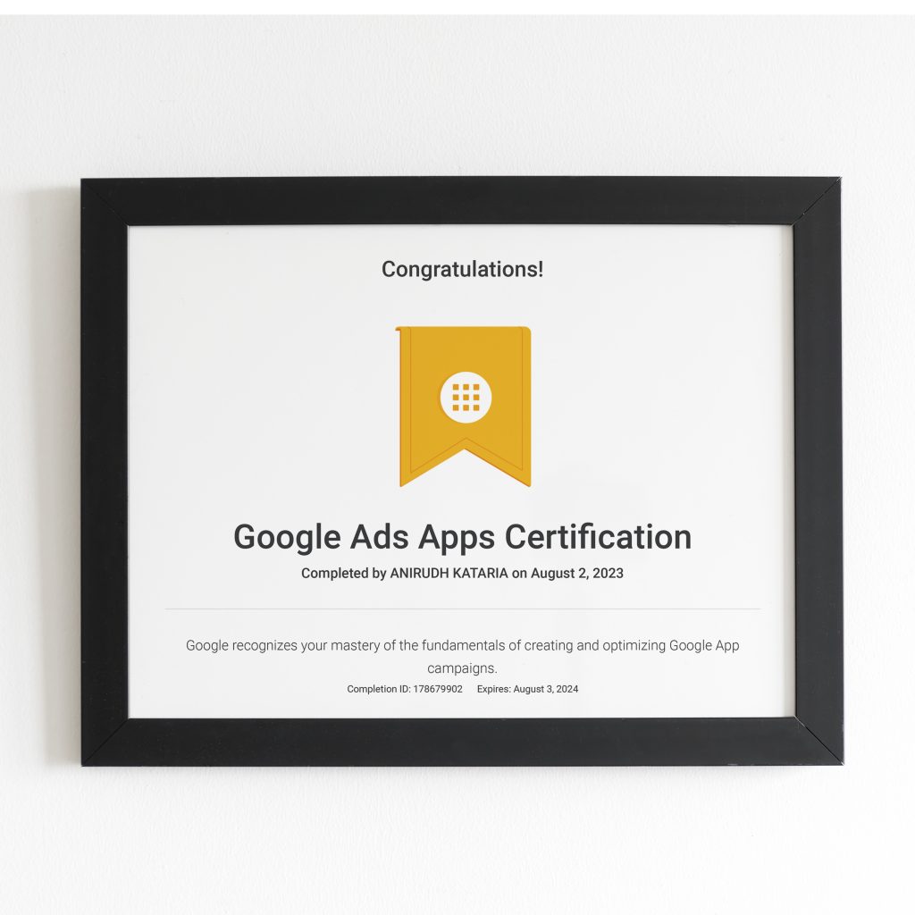 Google Ads App Certification