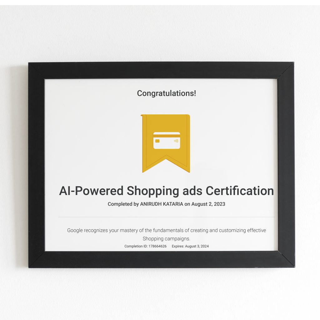 AI-Powered Shopping Ads Certification